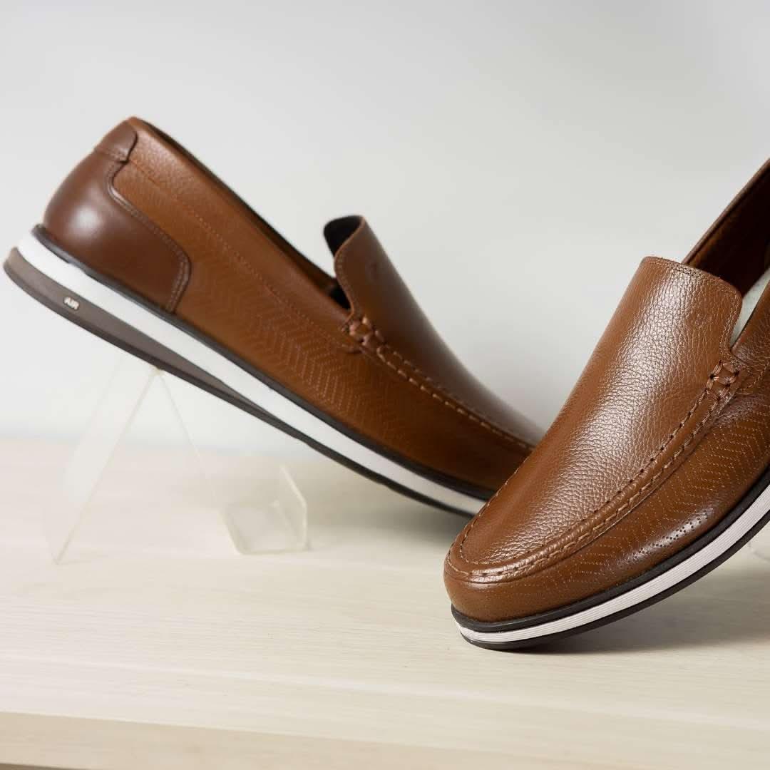 MOCASSIM MASCULINO JOTA PE COURO JAMES - Banana Calçados -